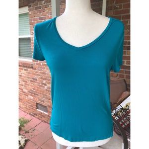 Blue American Eagle Soft & Sexy V Neck